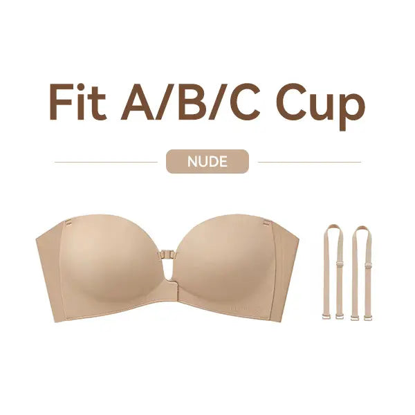 🤍Women’s Seamless Front Closure Strapless Bra