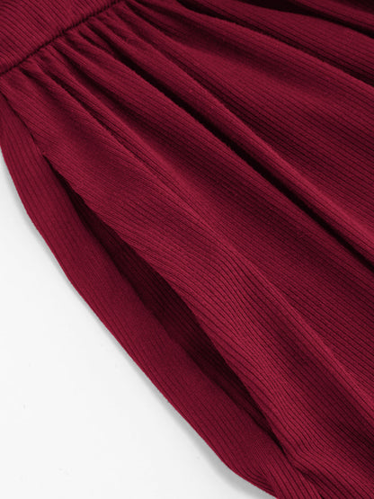 Wrap V-Neck Chiffon Mini Dress