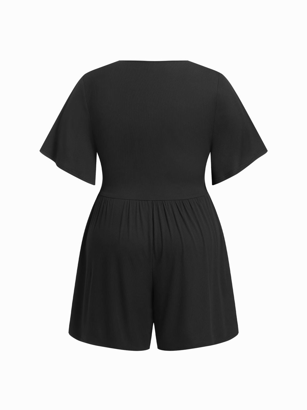 Wrap V-Neck Chiffon Mini Dress