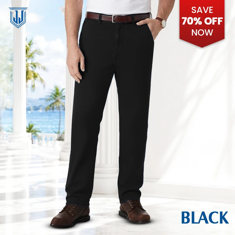 Men's Classic Straight Fit Stretch Jeans