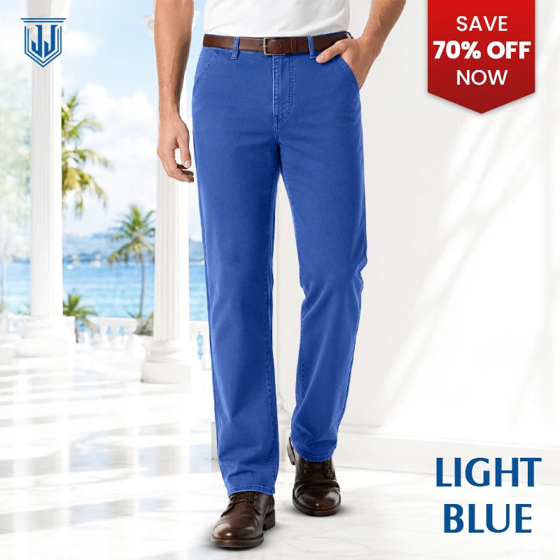 Men's Classic Straight Fit Stretch Jeans