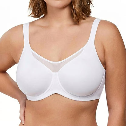 💐Women's Elegant Sheer Full Coverage Plus Size Bra