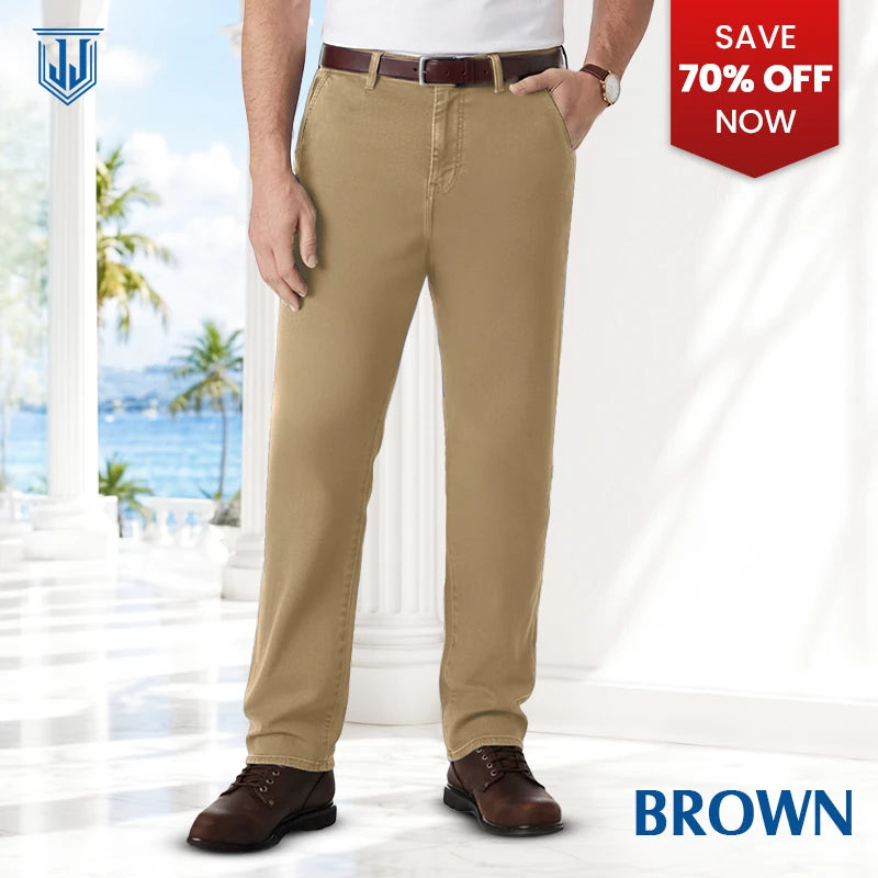 Men's Classic Straight Fit Stretch Jeans