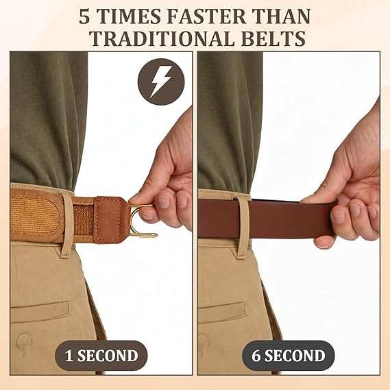 💥2PCS No Buckle Belt👖 Stretch Comfort All Day