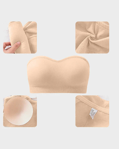 🔥 2026 Blockbuster Launch: Non-Slip, Seamless, Wire-Free Bandeau Bra — Buy One, Get Two Free!