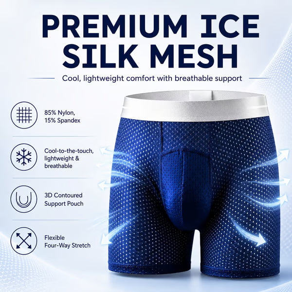 🏆 Over 45,000 sold 🔥 2026 Bestseller: Men's Ice Silk Mesh Underwear
