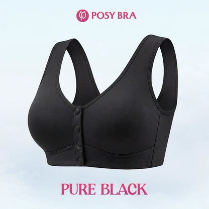 Front Closure Breathable Cotton Lifting Bra for Seniors