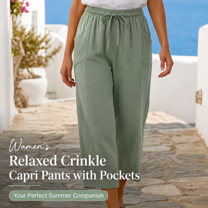 👖Women's pleated cotton-linen trousers