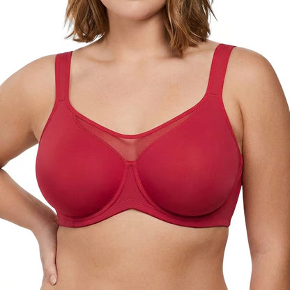 💐Women's Elegant Sheer Full Coverage Plus Size Bra