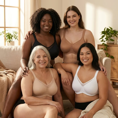 💐Women's Elegant Sheer Full Coverage Plus Size Bra