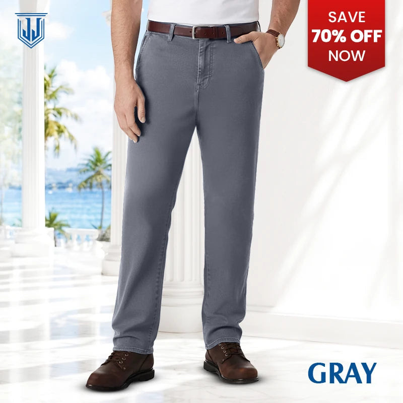 Men's Classic Straight Fit Stretch Jeans