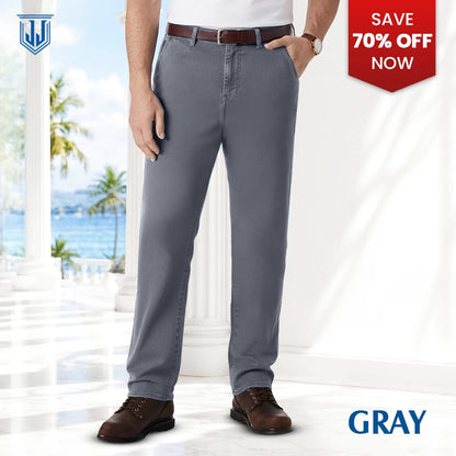 Men's Classic Straight Fit Stretch Jeans