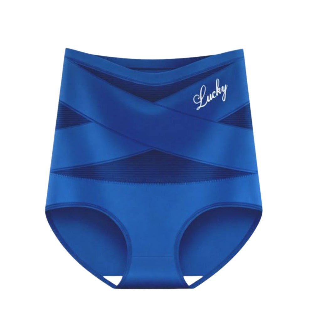 ✨Plus-Size High-Waist Cross Tummy Control Panties