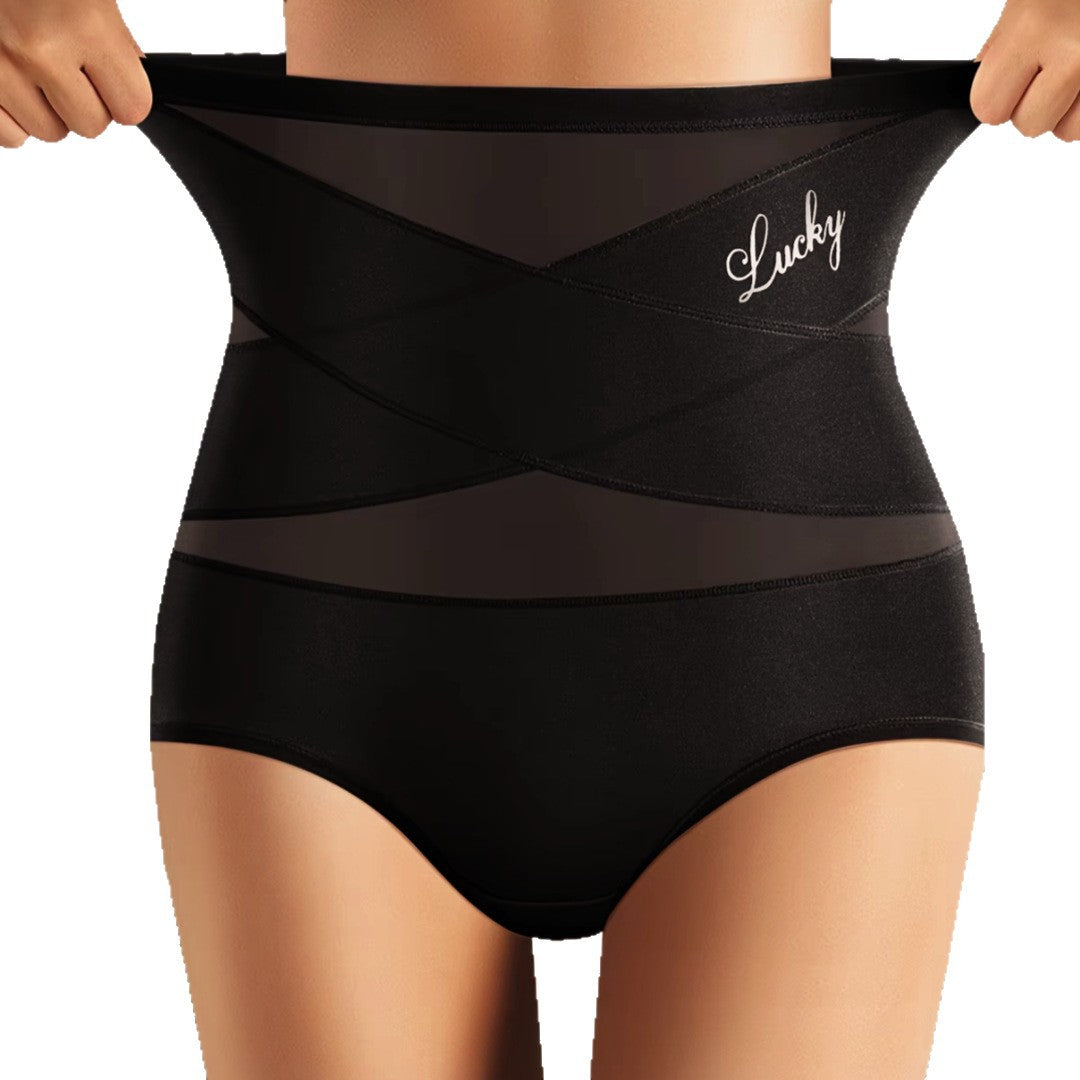 ✨Plus-Size High-Waist Cross Tummy Control Panties
