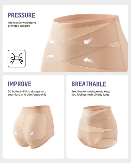 ✨Plus-Size High-Waist Cross Tummy Control Panties
