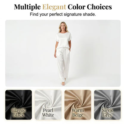 Women's Elegant Top & Wide-Leg Pant Set