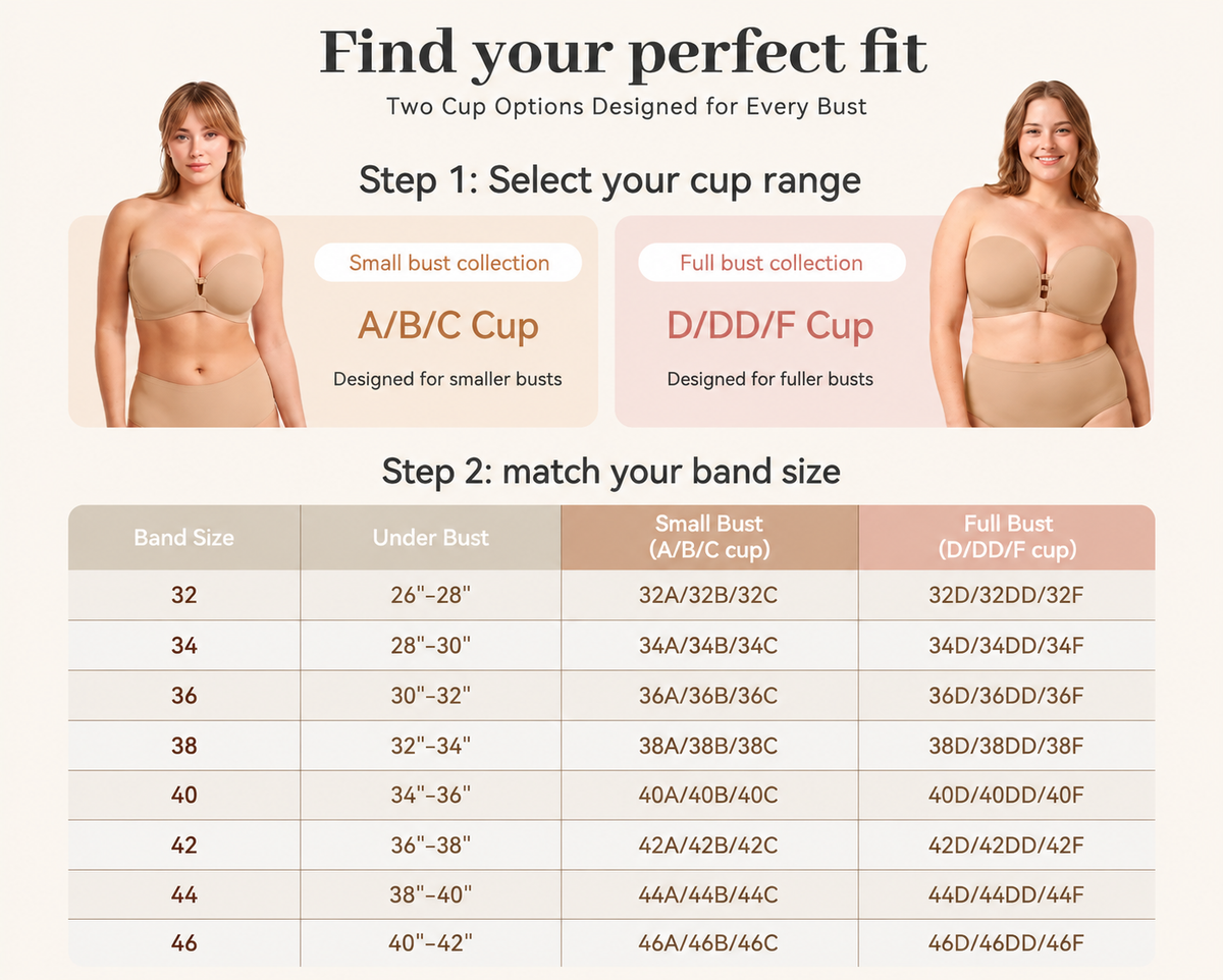 🤍Women’s Seamless Front Closure Strapless Bra