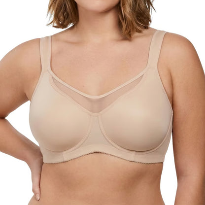 💐Women's Elegant Sheer Full Coverage Plus Size Bra