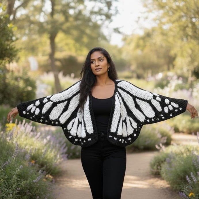 💕Hot sale 49% OFF🦋Handmade Monarch Butterfly Cardigan