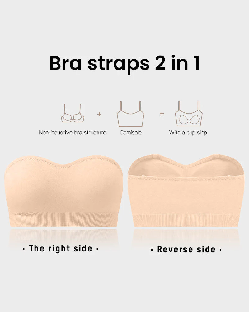 🔥 2026 Blockbuster Launch: Non-Slip, Seamless, Wire-Free Bandeau Bra — Buy One, Get Two Free!