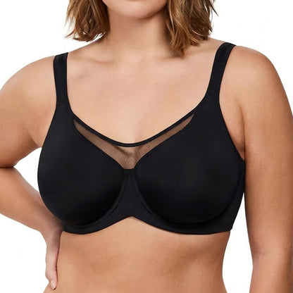 💐Women's Elegant Sheer Full Coverage Plus Size Bra