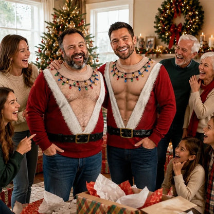 🎅 Create Smiles at Christmas Lunch – Funny Santa Claus Long Sleeve Shirt