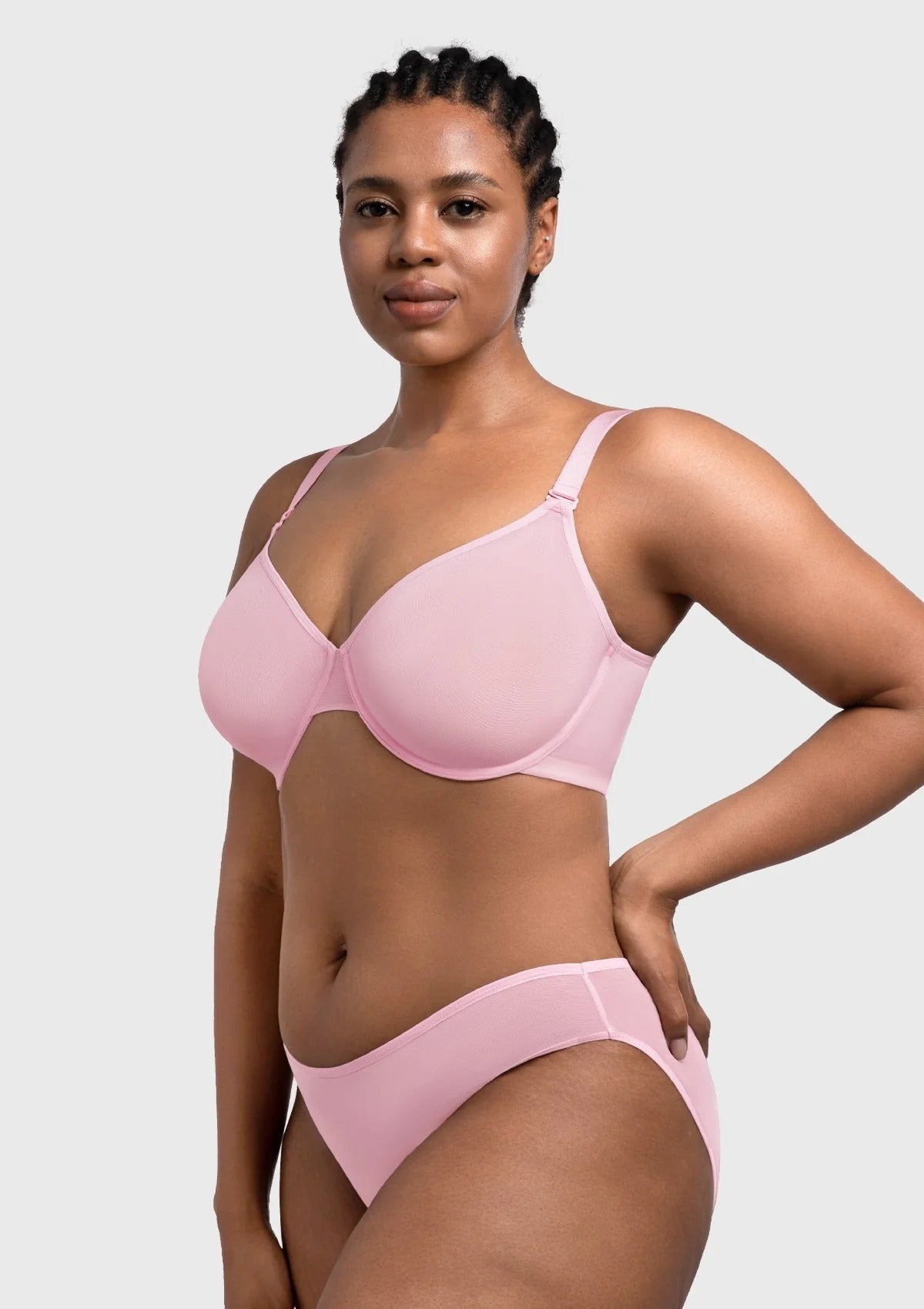 Women's Sheer Mesh Lingerie with Adjustable Straps