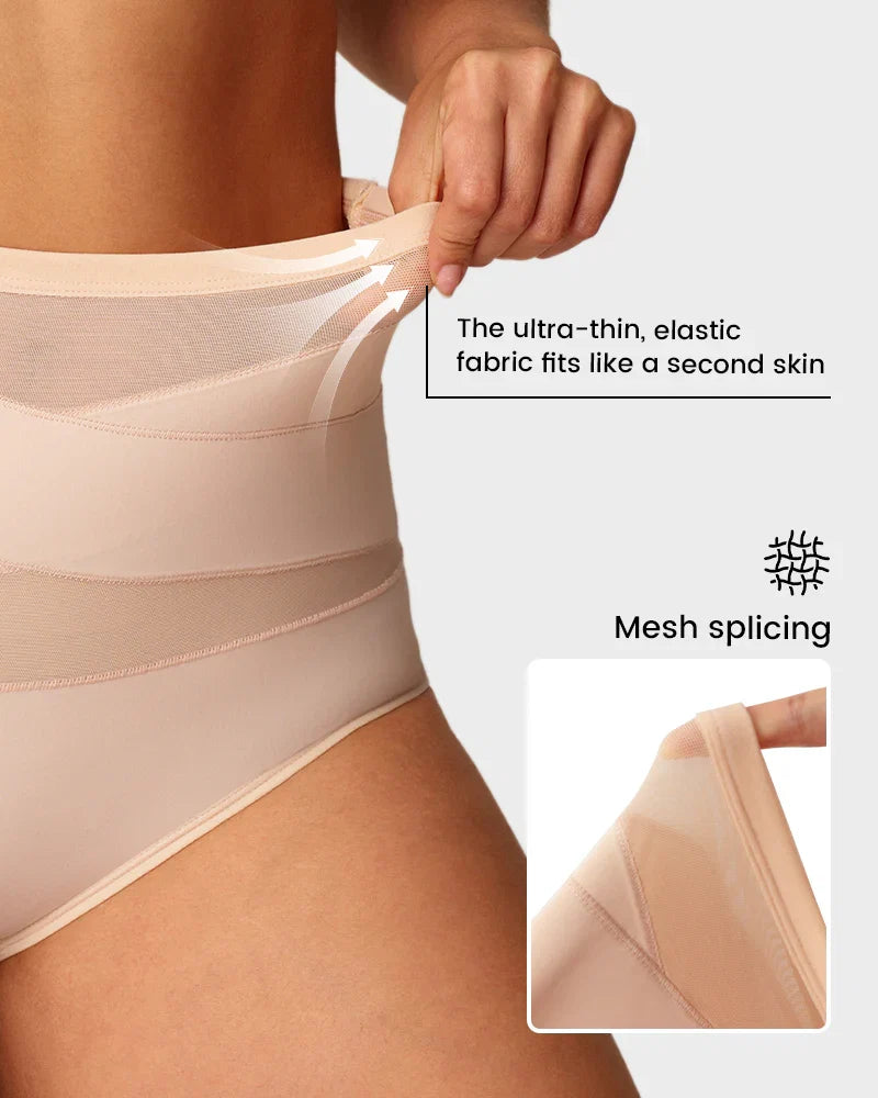 ✨Plus-Size High-Waist Cross Tummy Control Panties