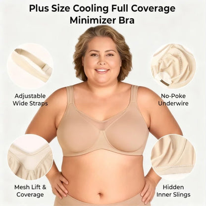 ⏳HOT SALE -ONLY £6.99 THIS WEEK🖤💐Women's Elegant Sheer Full Coverage Plus Size Bra