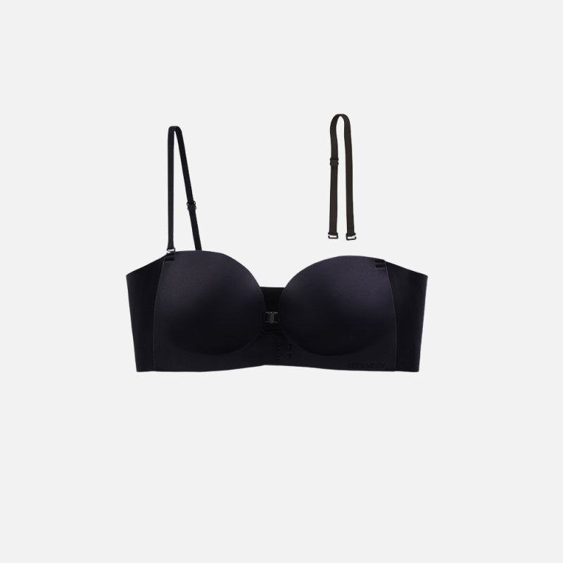 👙Last Day Special Price £9.99🤍Women’s Seamless Front Closure Strapless Bra, Ultra Soft Moisture-Wicking Invisible Everyday Bra