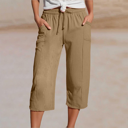 🌿🔥 50% RABATT ✨ Damen Baumwoll-Leinen Hose mit Falten 👖 luftig, bequem & elegant – perfekt für stilvolle Sommer-Looks ☀️
