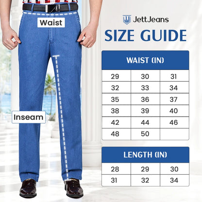 Men's Classic Straight Fit Stretch Jeans